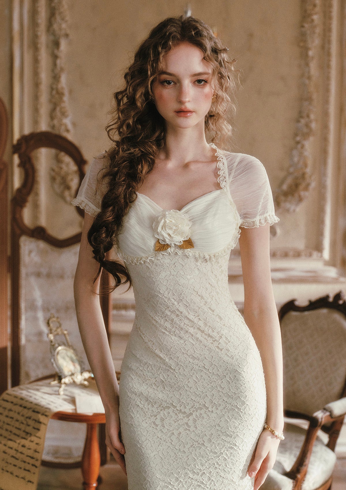Cream Letter Dress In Stock / XL