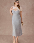 Curve&Plus Azure Coral Dress (Long)