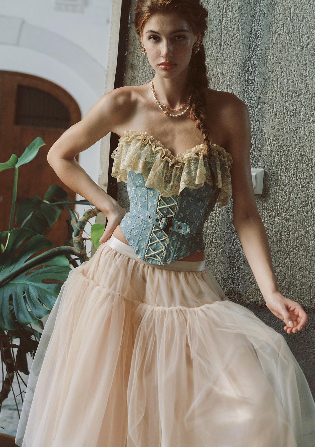 Thornstar Knight Denim Corset