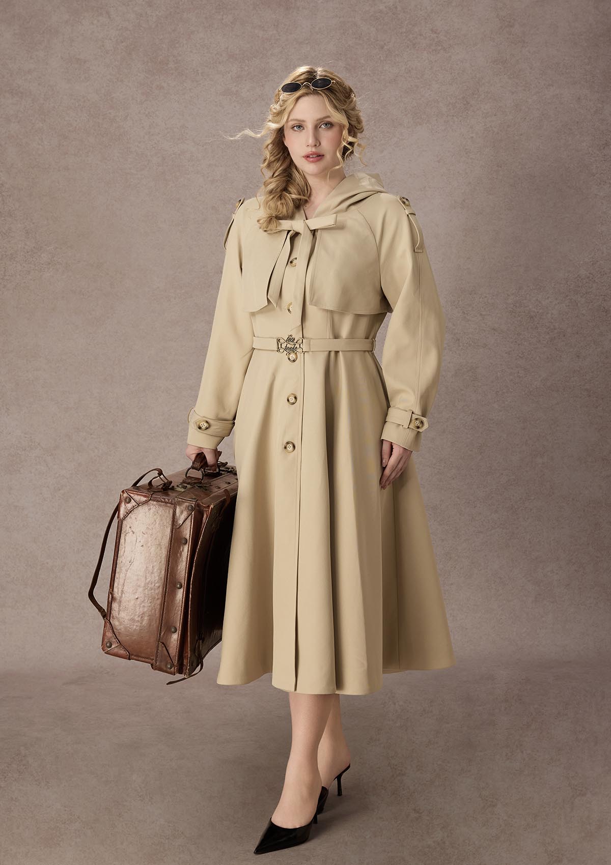 Curve&amp;Plus Western Road Trench Coat