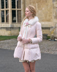 Powder Snow Rose Puffy Down Jacket  (pink)