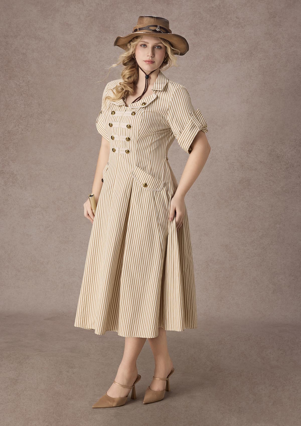 Curve&amp;Plus Napoleon Voyage Dress