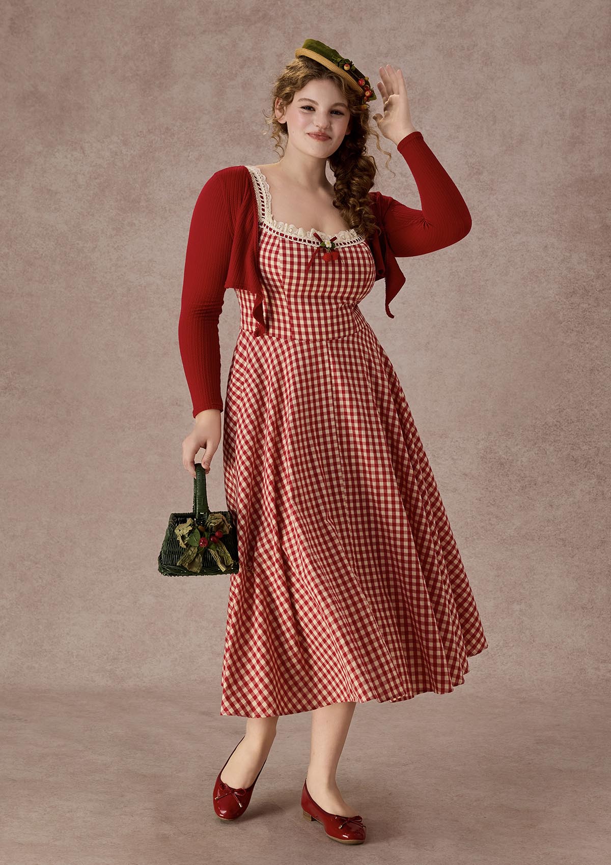 Curve&Plus Afternoon Berry Tea Dress