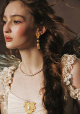 Candlelight Golden Butterfly Earring