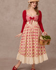 Curve&Plus Picnic with Teddy Dress（Long）