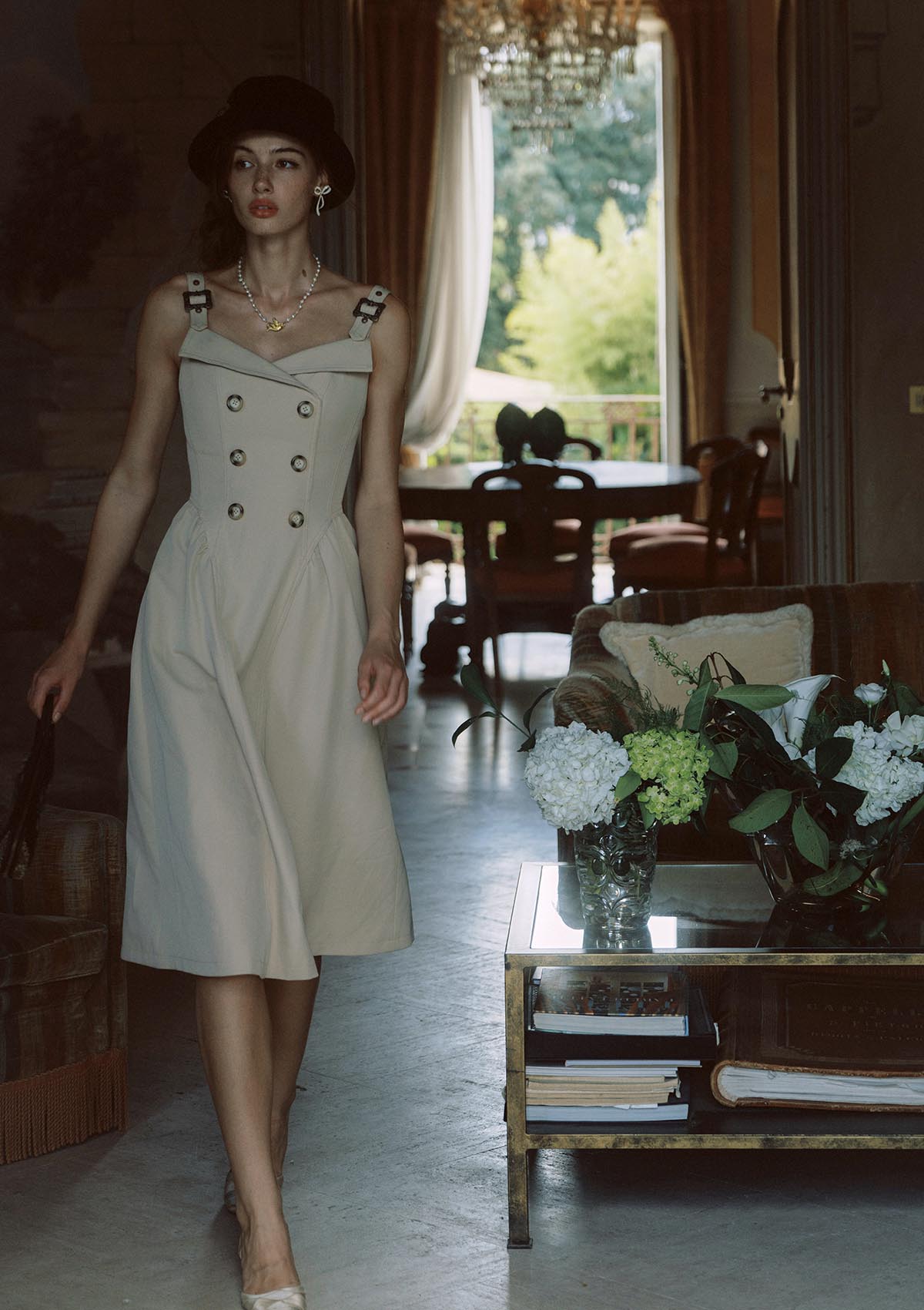 Cream Tea Trench Dress