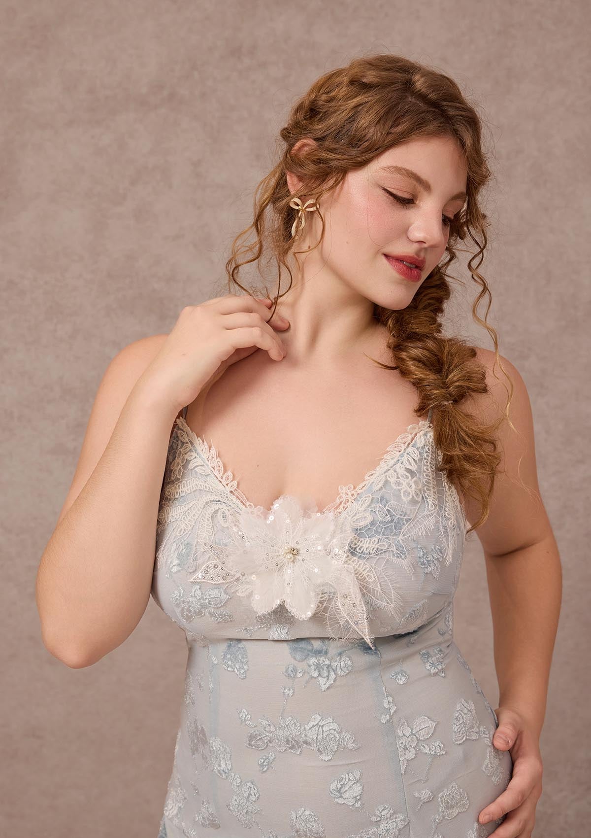 Curve&Plus Swan In The Late Summer Dress