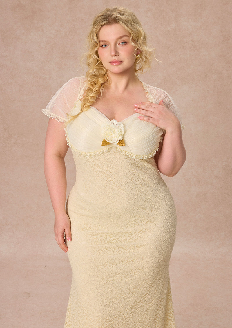 Cream Letter Dress