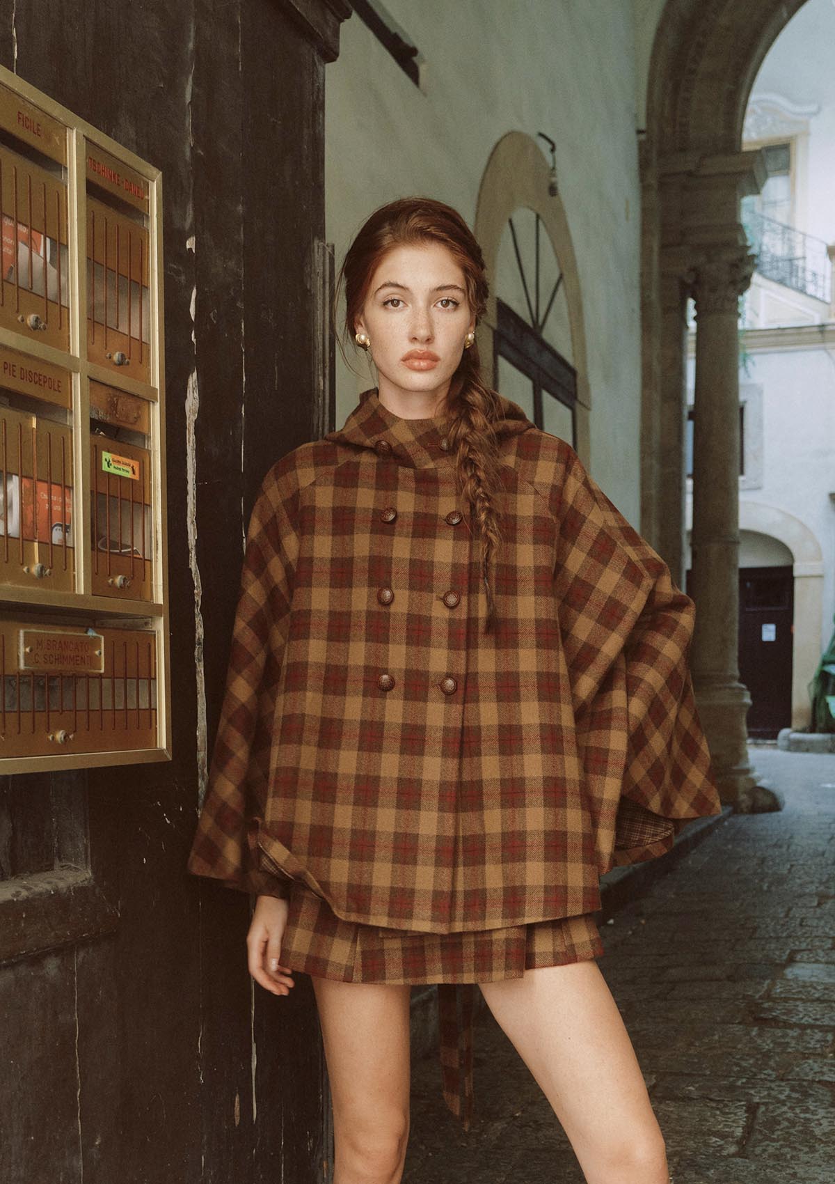 Tartan Majesty Cape Coat