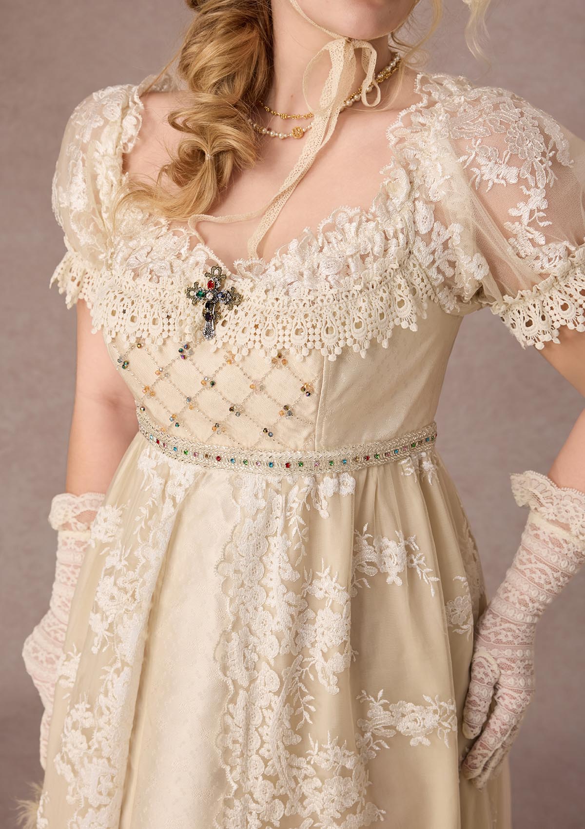 Curve&amp;Plus Starlit Lament Empire Dress