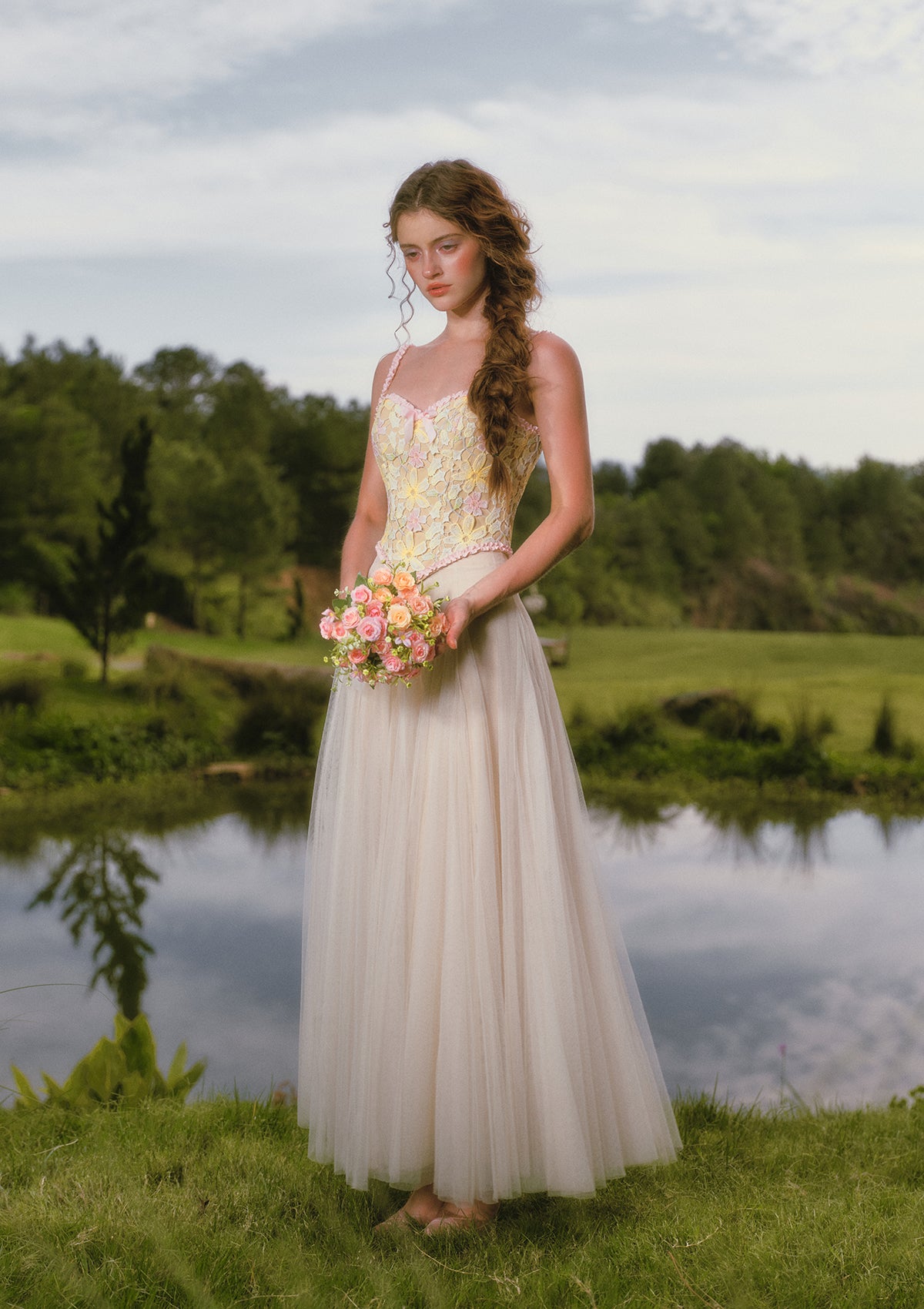 Rainbow Bloom Rhyme Corset
