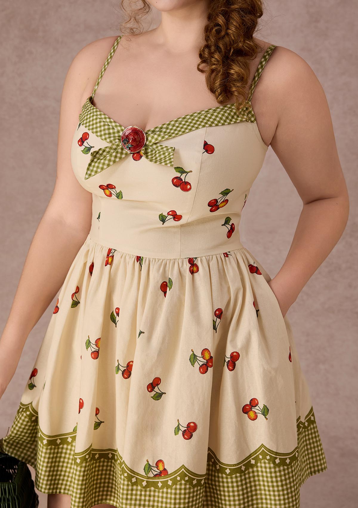 Curve&Plus Wild Cherry Dress（Short）