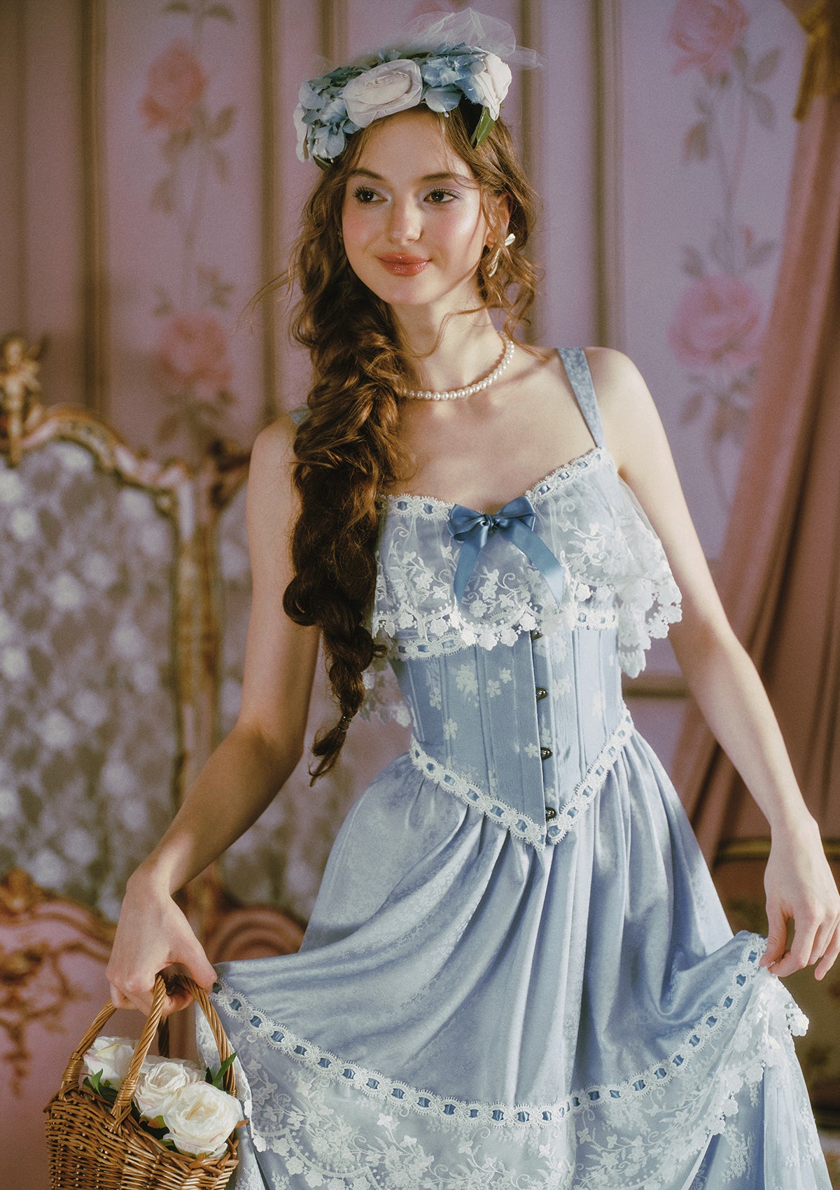 Ice Jade Flower Dress In-stock / M
