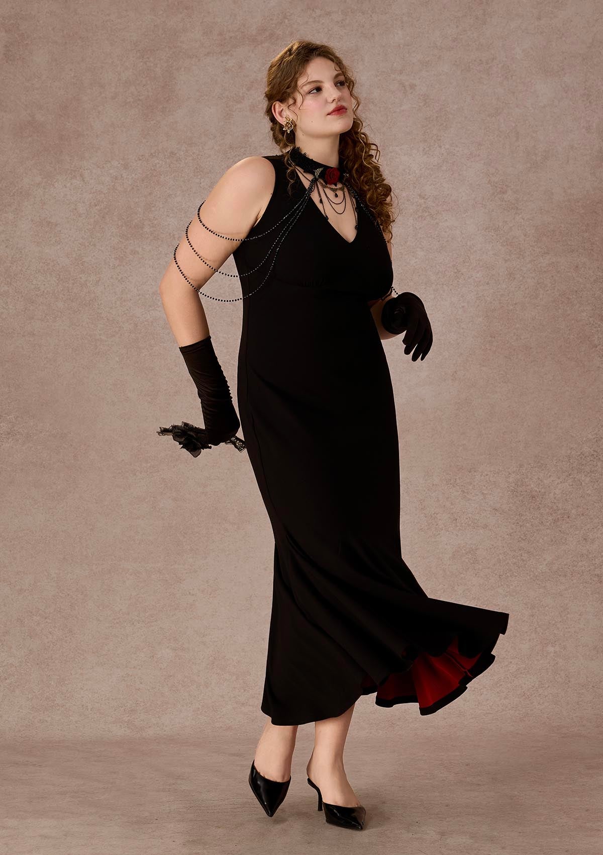 Curve&Plus Crimson Temptation Dress