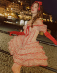 Crimson Velvet Waltz Dress