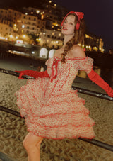 Crimson Velvet Waltz Dress