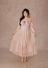 Curve&Plus Violet Mandarin Duck Princess Dress