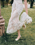 White Begonia Corset Dress