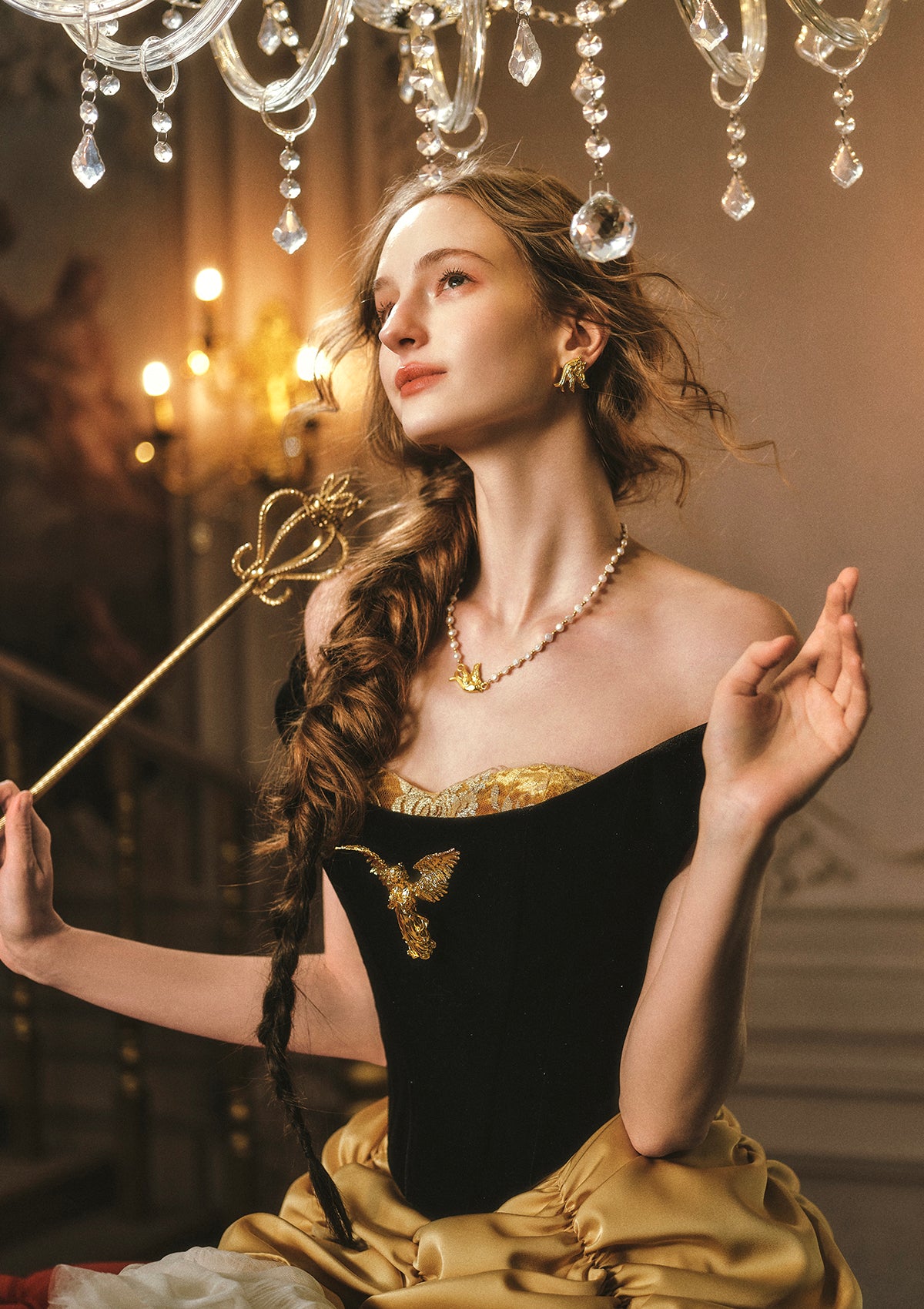 Golden Eagle Goddess Corset