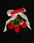 Haarspange Mont Blanc Erdbeere Gestrickt