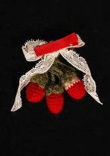 Strawberry Mont Blanc Knit Hair Clip