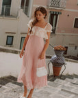 Honeyed Peach Bloom Dress