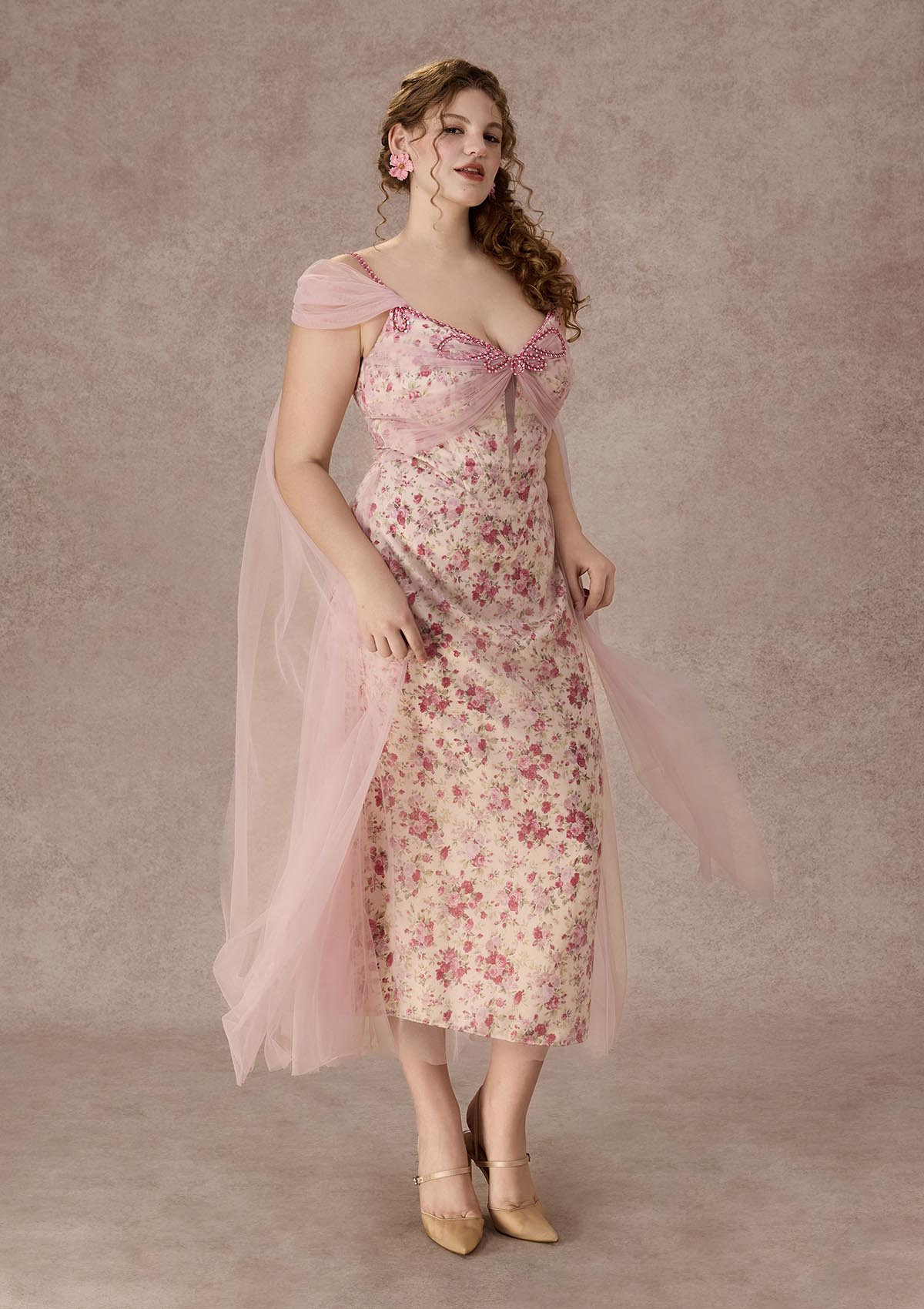 Curve&Plus Floral Disc Fairy Corset Dress