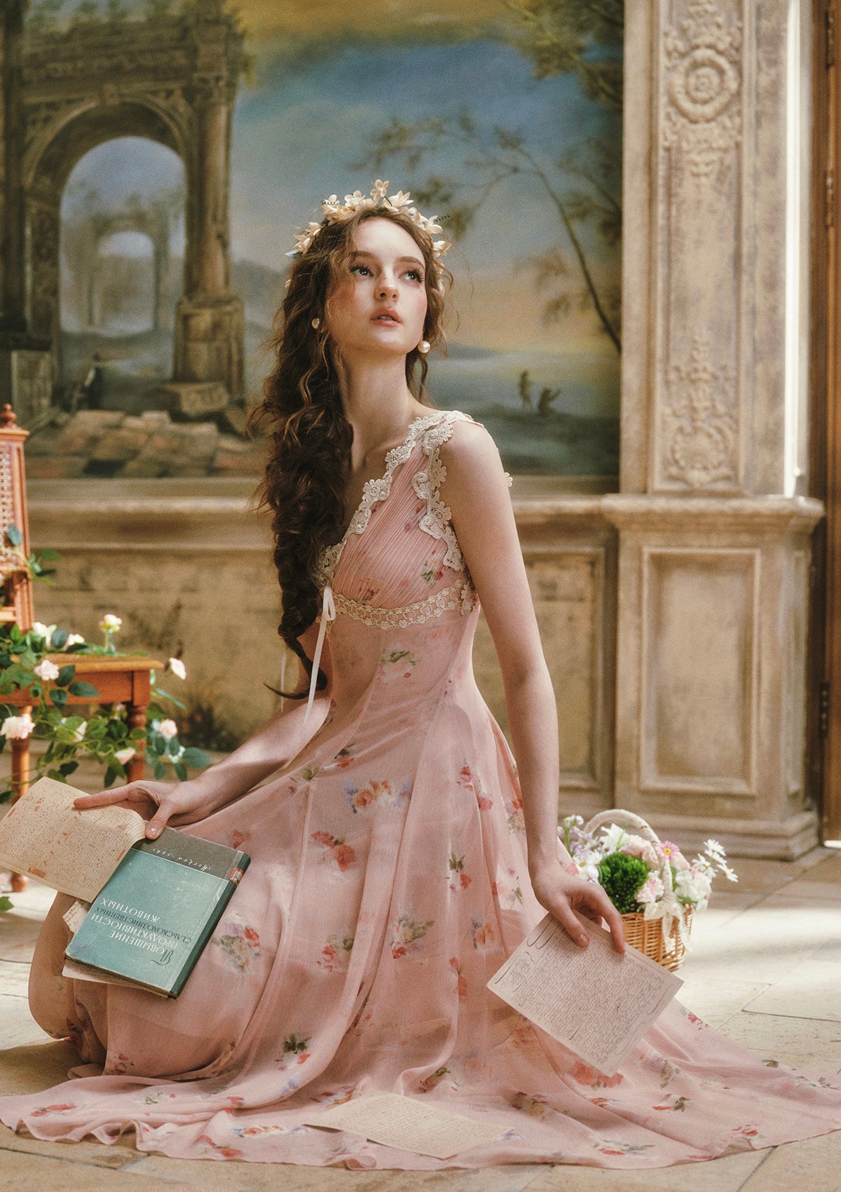 Old Rose Letter Dress Pre order / XS