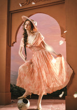 Sunset Flower Field Dress