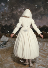 Black&White Warrior Down Coat (White)