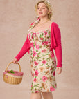 Curve&Plus Corn Poppy Cardigan