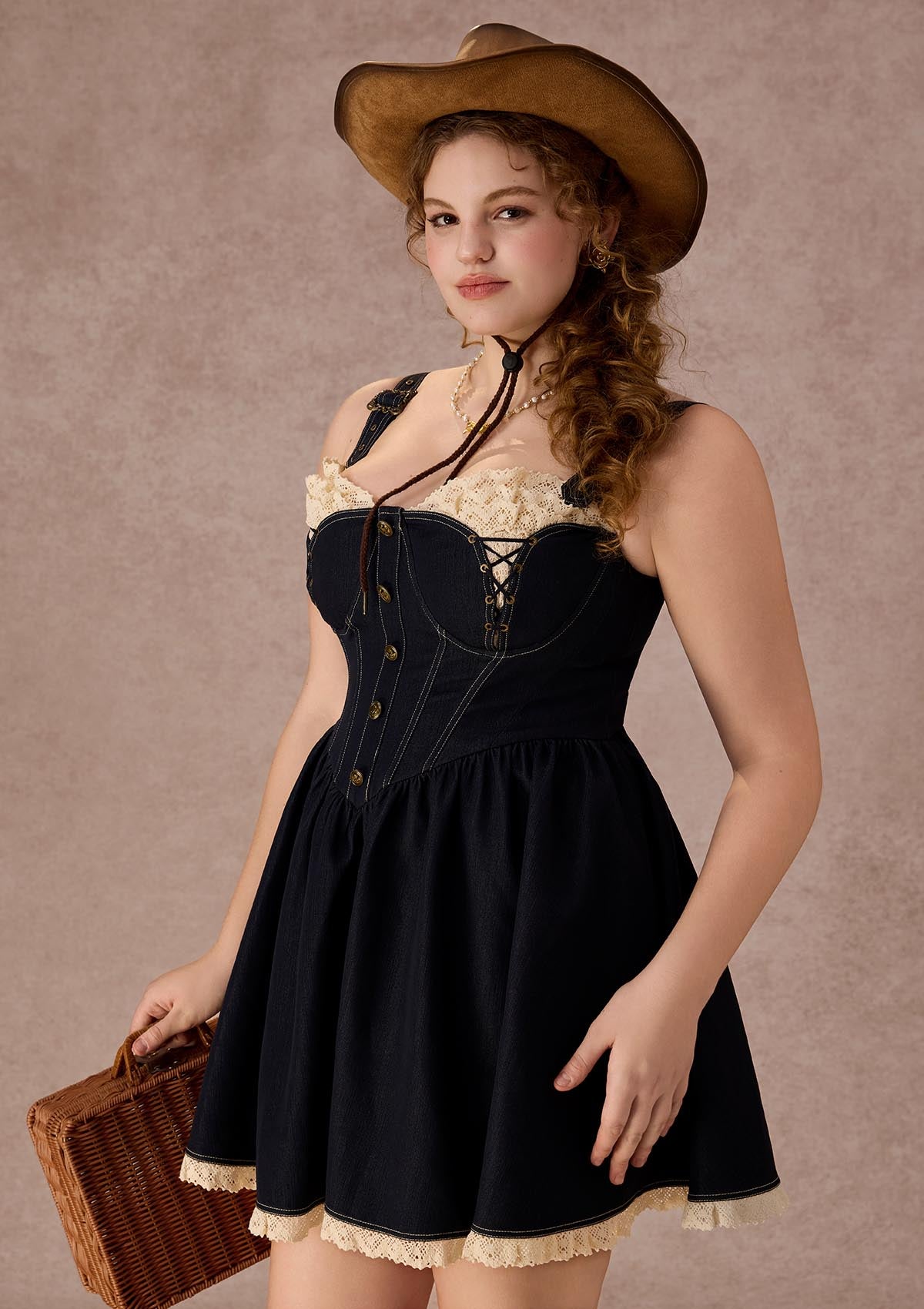 Curve&Plus Berry Buccaneer Dress(Short)