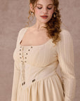 Curve&Plus Courtyard Rendezvous Knit Dress (White)