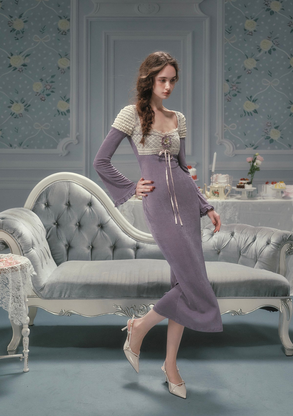 Iris Dream Knit Dress Pre-order / XL