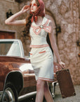 Red Navy Skirt