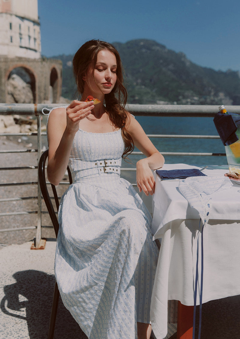 holiday dress maxi Ceyna Plus Size White Summer Boho Picnic Holiday Dress,Women's Casual Tie  Front Tiered Maxi Dress,Versatile Bohemian Resort Wear,Country Chic Wrap  Dresses