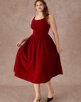 Curve&Plus Pan's Cocktail Knit Dress（Red）