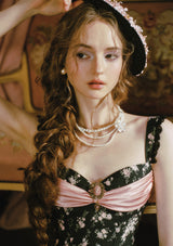 Night Feast Pink Crystal Corset