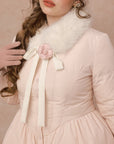Curve&Plus Powder Snow Rose Puffy Down Jacket  (pink)