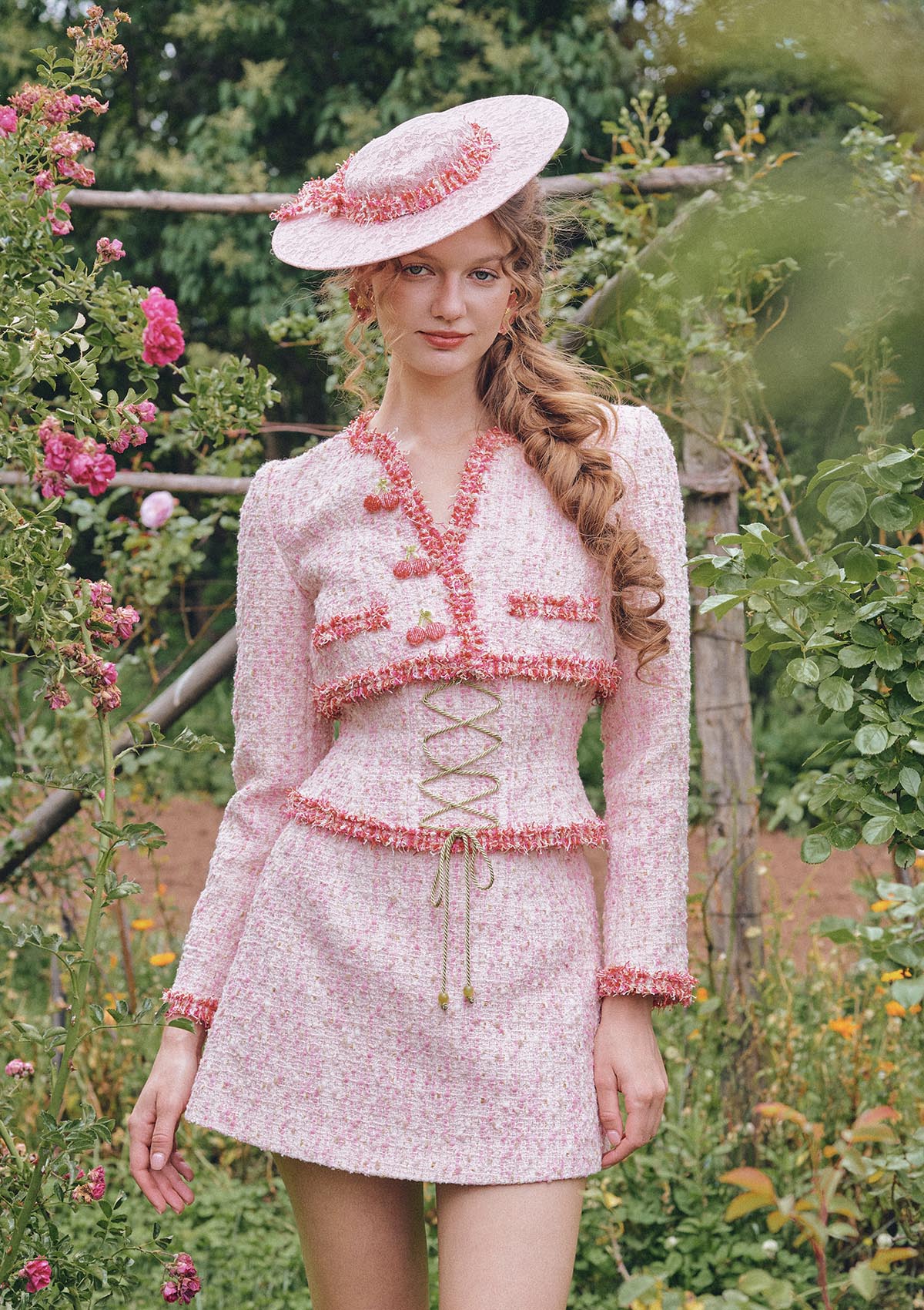 Rose Afternoon Tea Tweed Skirt