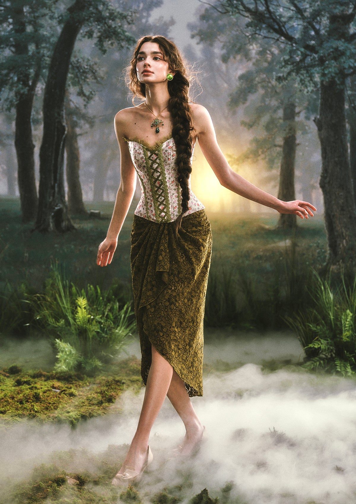 Enchanted Forest Corset