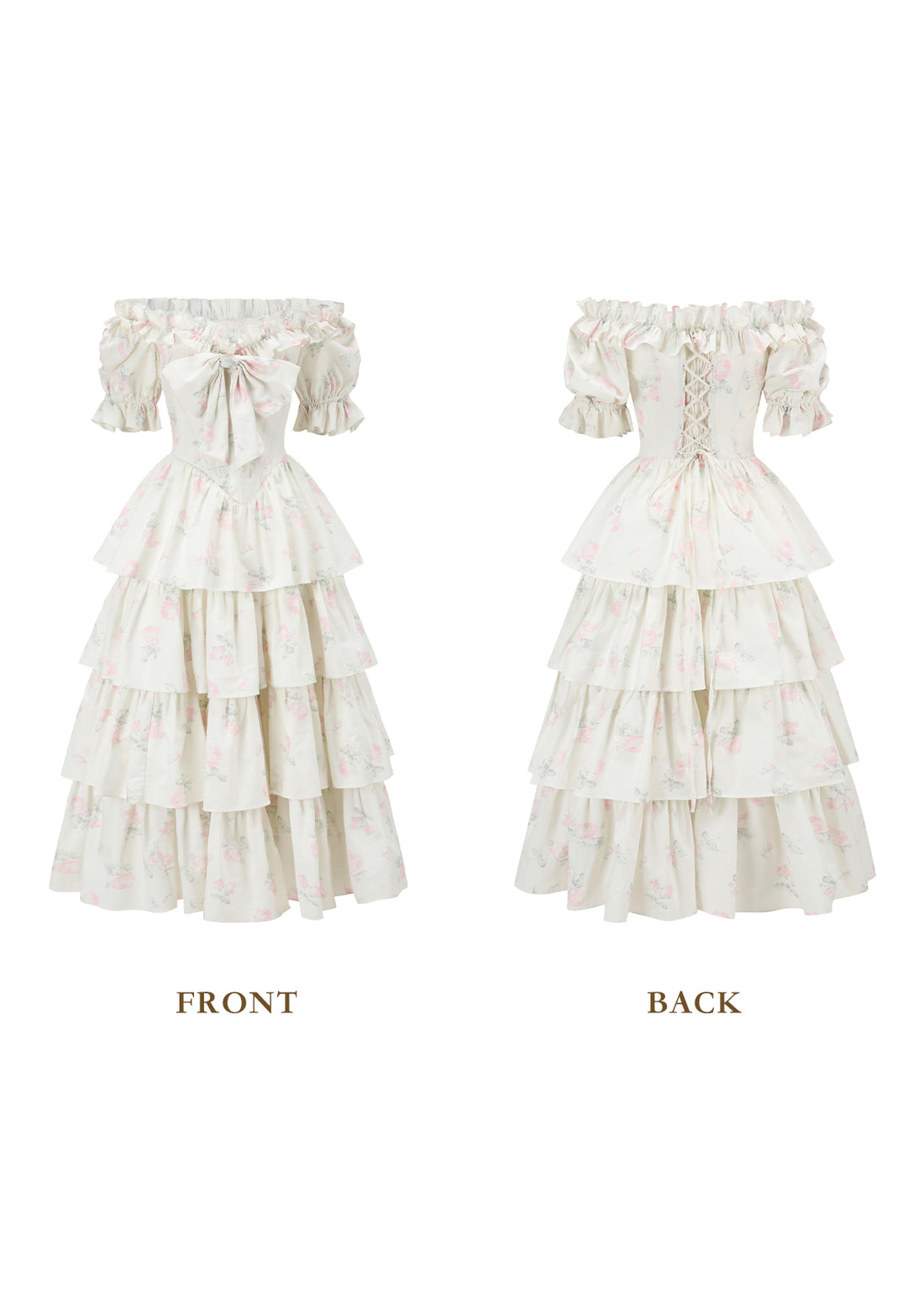 Bloom in Coral Island Corset Dress