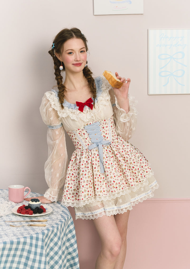 Berry Katie Rabbit Corset Dress