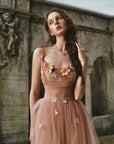 Fluttering Ribbon Dance Corset Dress