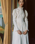Rose Cape Dress - Beige