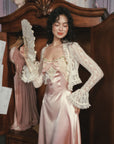 Vintage white lace cardigan for angelcore layering - "Little Angel"