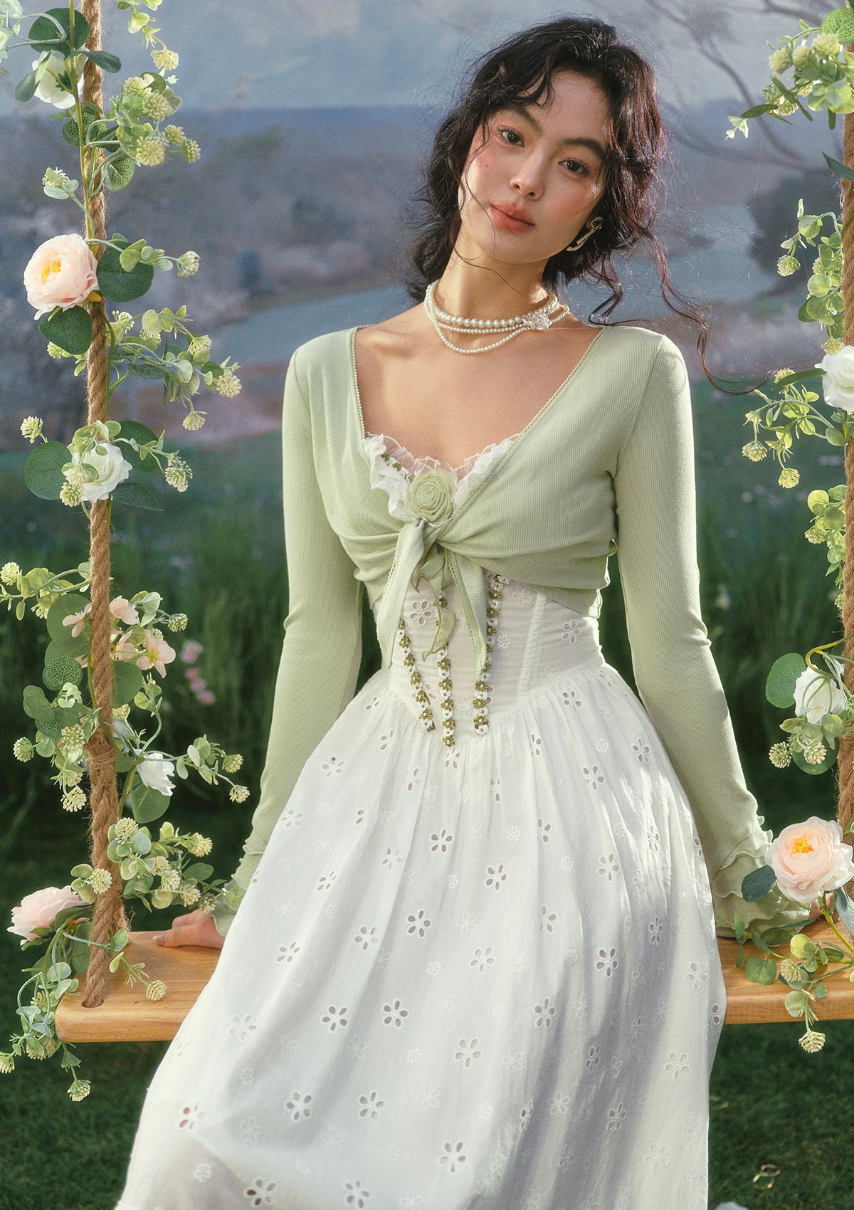 sweetheart top lace wedding dress Primavera 11104 Long Wedding Dress main image 1
