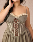 Curve&Plus Bear Date Dress（Long)