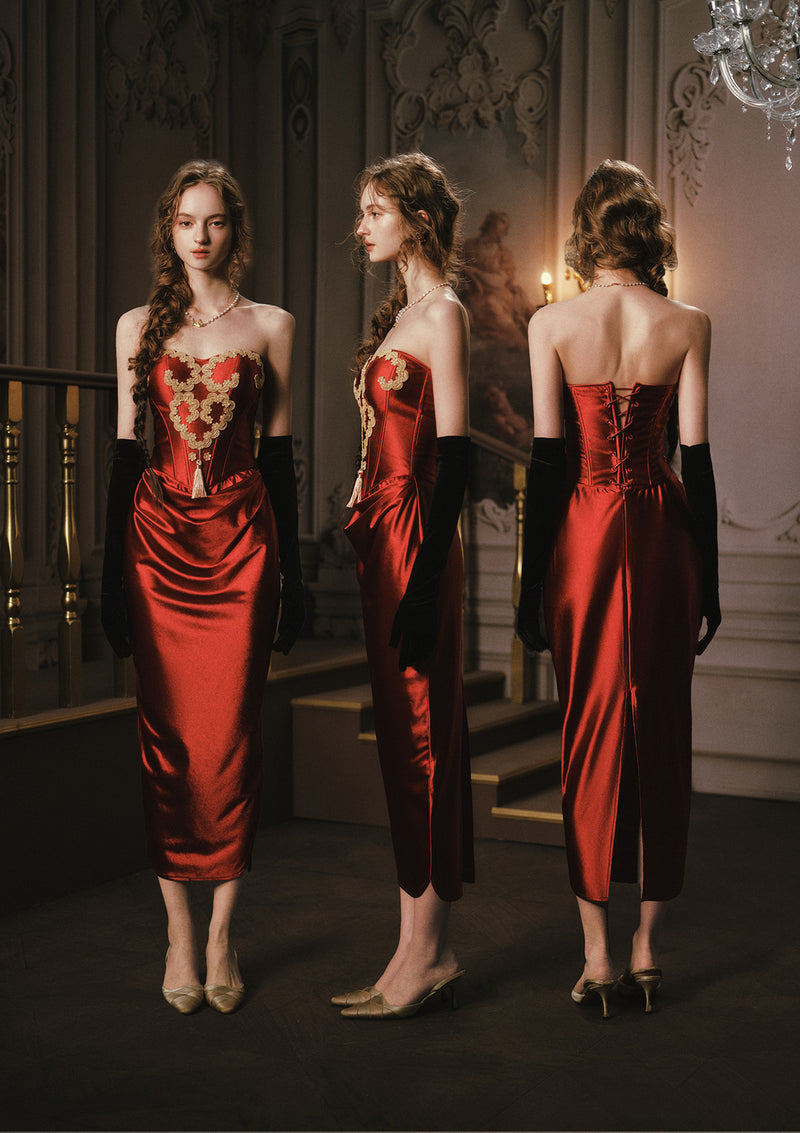 Queen Heart Corset Dress Pre-order / XL