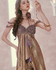 Purple Gold Aria Dress